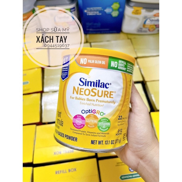 Sữa Neosure 371gr và 646gram