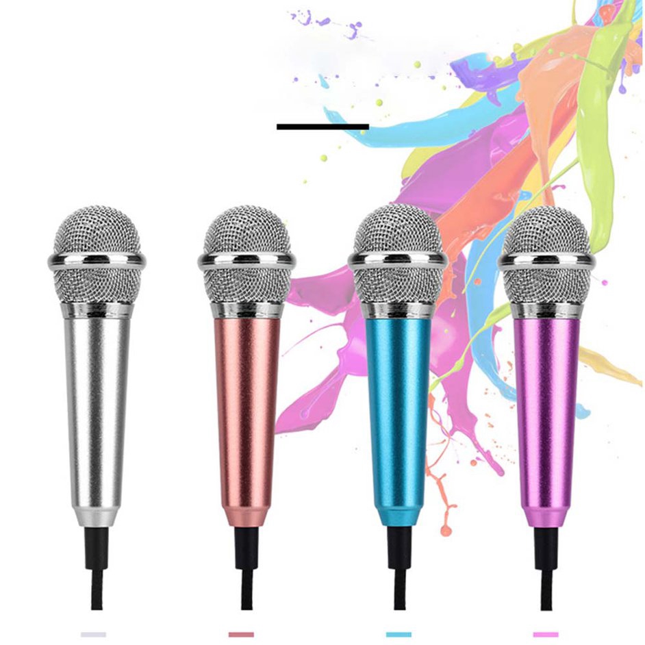 Micro kèm tai nghe mini hỗ trợ hát karaoke chất lượng cao