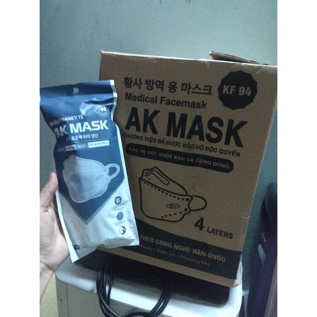 Khẩu trang AK Mask 4D Công Nghệ Hàn Quốc (30 Bịch/Thùng)