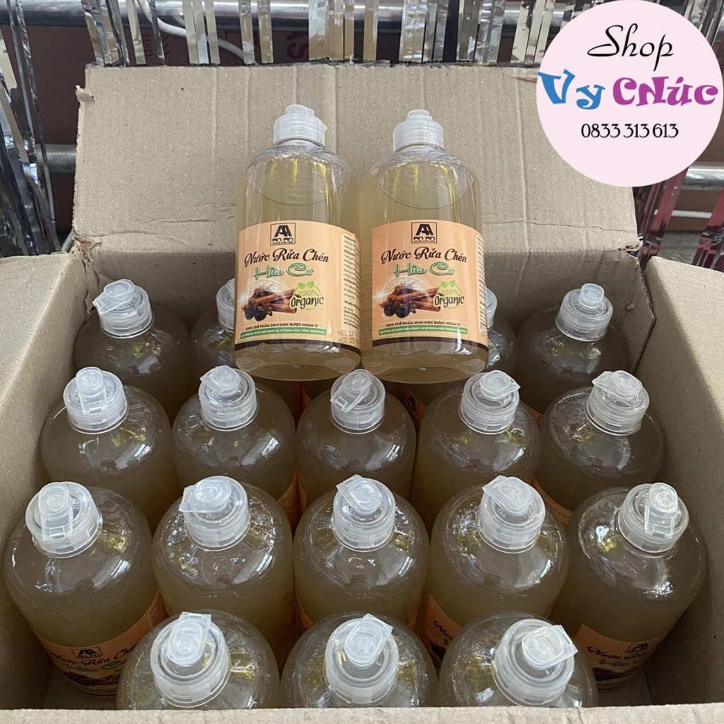 Nước Rửa Chén Hữu Cơ 100% Organic💝Không Hóa Chất, An Toàn Với Mẹ Bầu Và Trẻ Nhỏ💝THƯƠNG HIỆU QUẾ AN AN