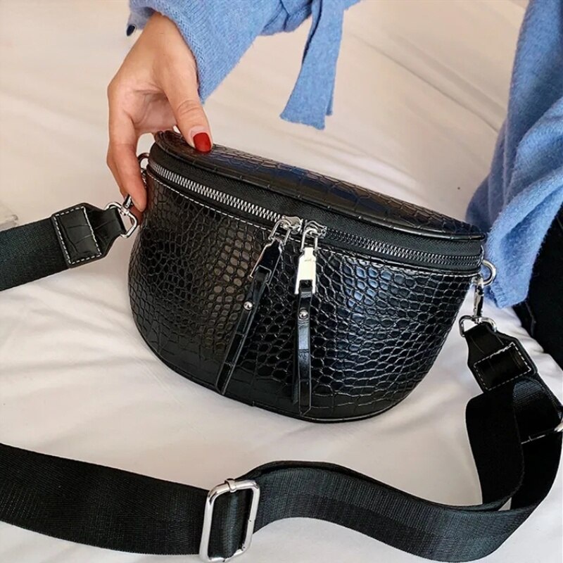 Túi đeo vai JASMIN NOIR với kết cấu màu trơn phong cách mùa xuân mới thời trang cho nữ