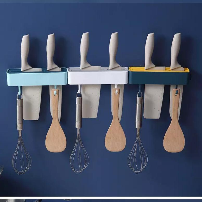 Kệ để dao kéo dán tường 2 móc