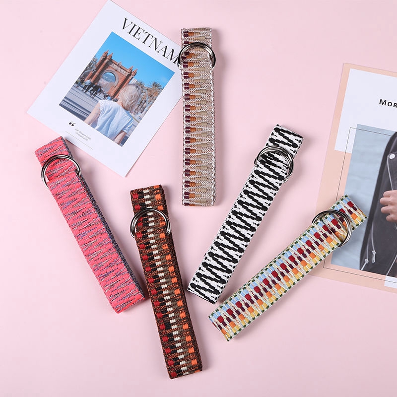 Thắt Lưng Vải Bố Thiết Kế Đơn Giản Phong Cách Hàn Quốc