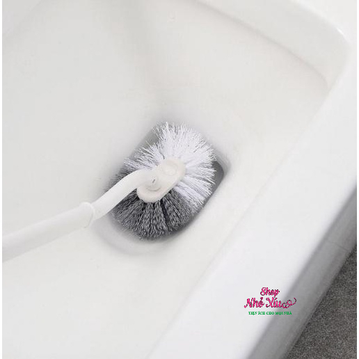 Dụng Cụ Chà Rửa Toilet 3 trong 1 - Bộ 3 Cọ bồn cầu silicon, chà toilet nhà vệ sinh