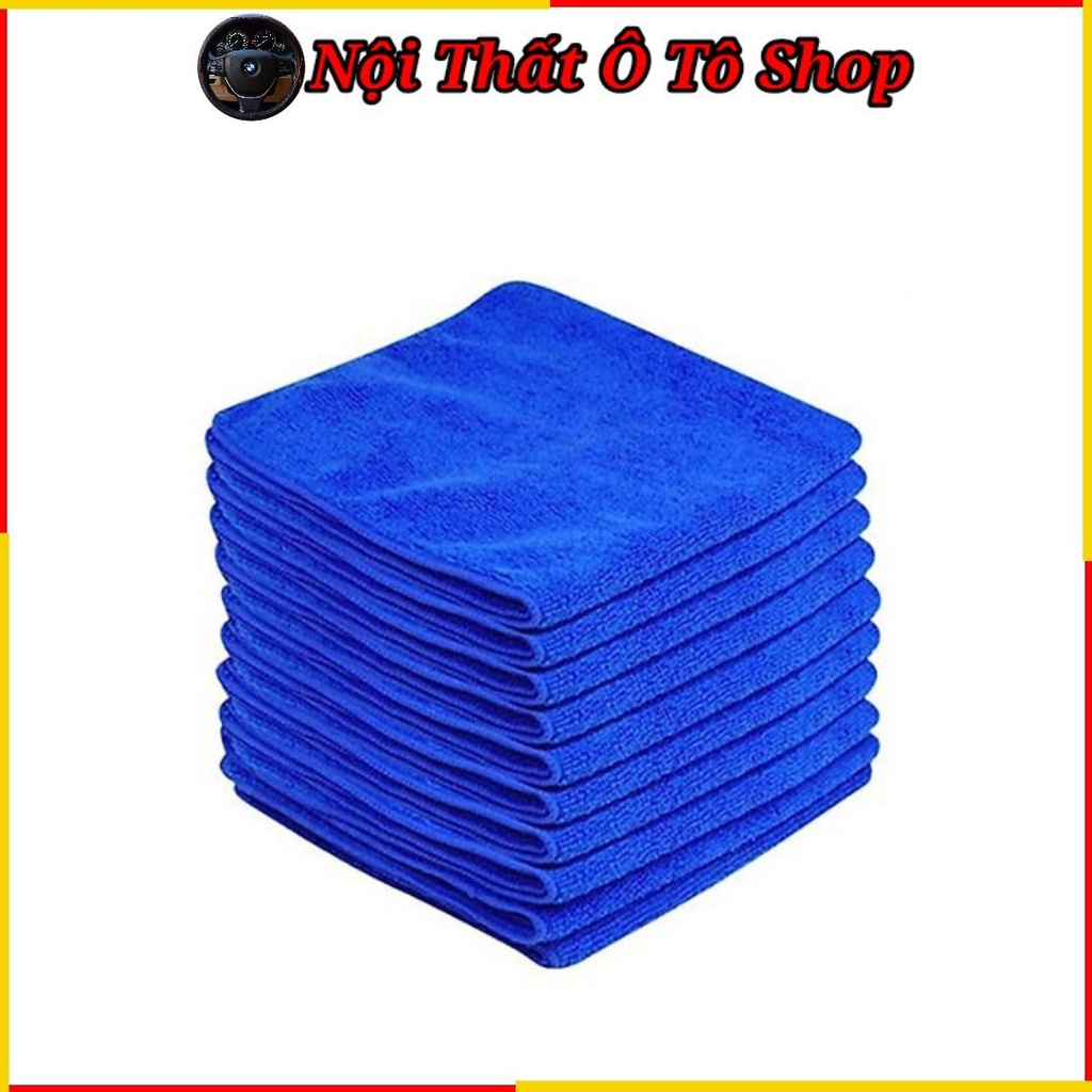 Khăn Lau Ô Tô Xe Hơi Chuyên Dụng Lau Bếp Lau Kính Lau Tay Màu Xanh Cao Cấp Siêu Sạch Siêu Thấm | Nội Thất Ô Tô Shop