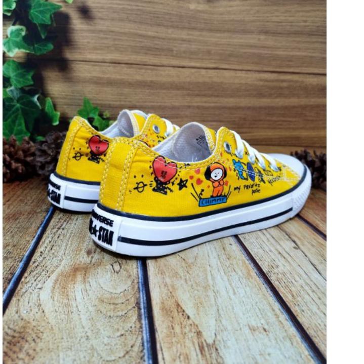 Bán hàng nhất... Giày CONVERSE In Hình Bt21 BTS Cao Cấp Cho Trẻ Em