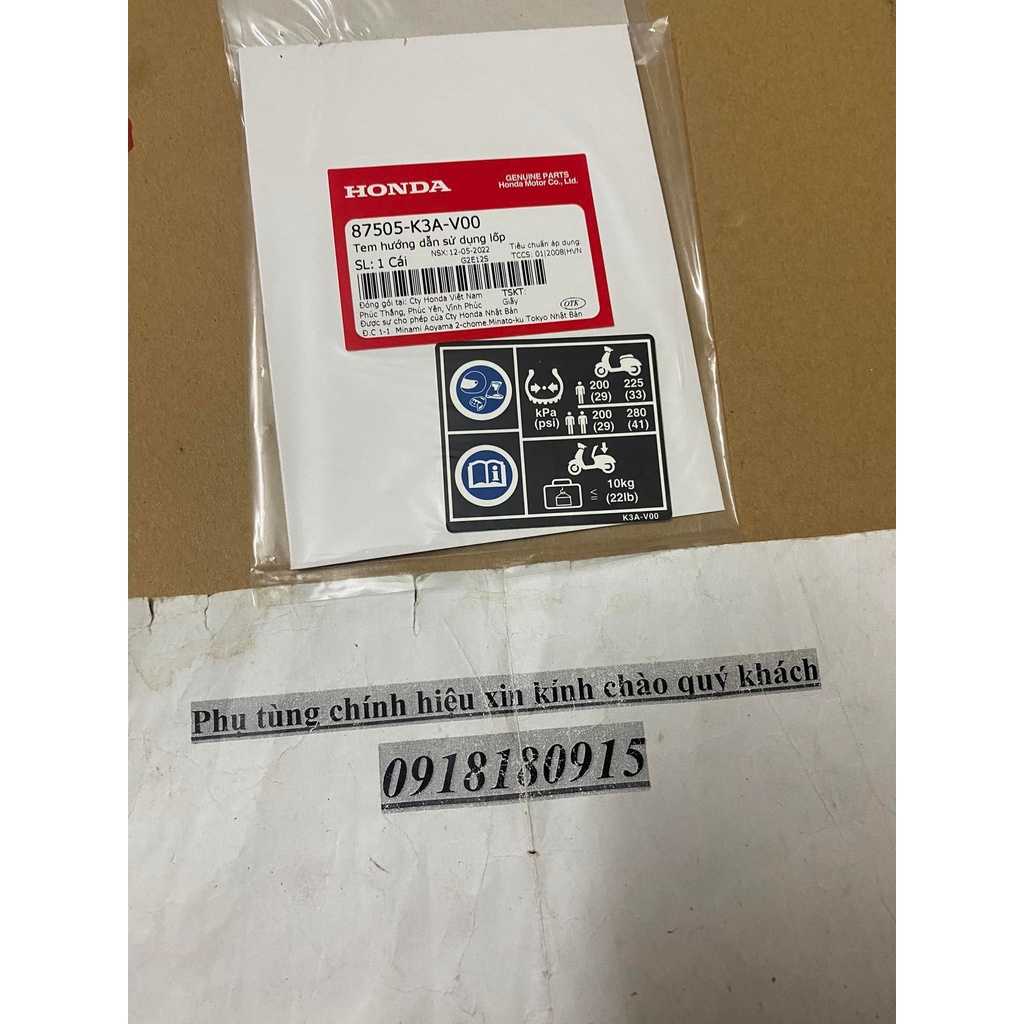 Tem hướng dẫn sử dụng lốp ab 125 2023 honda abl 125 2023 honda