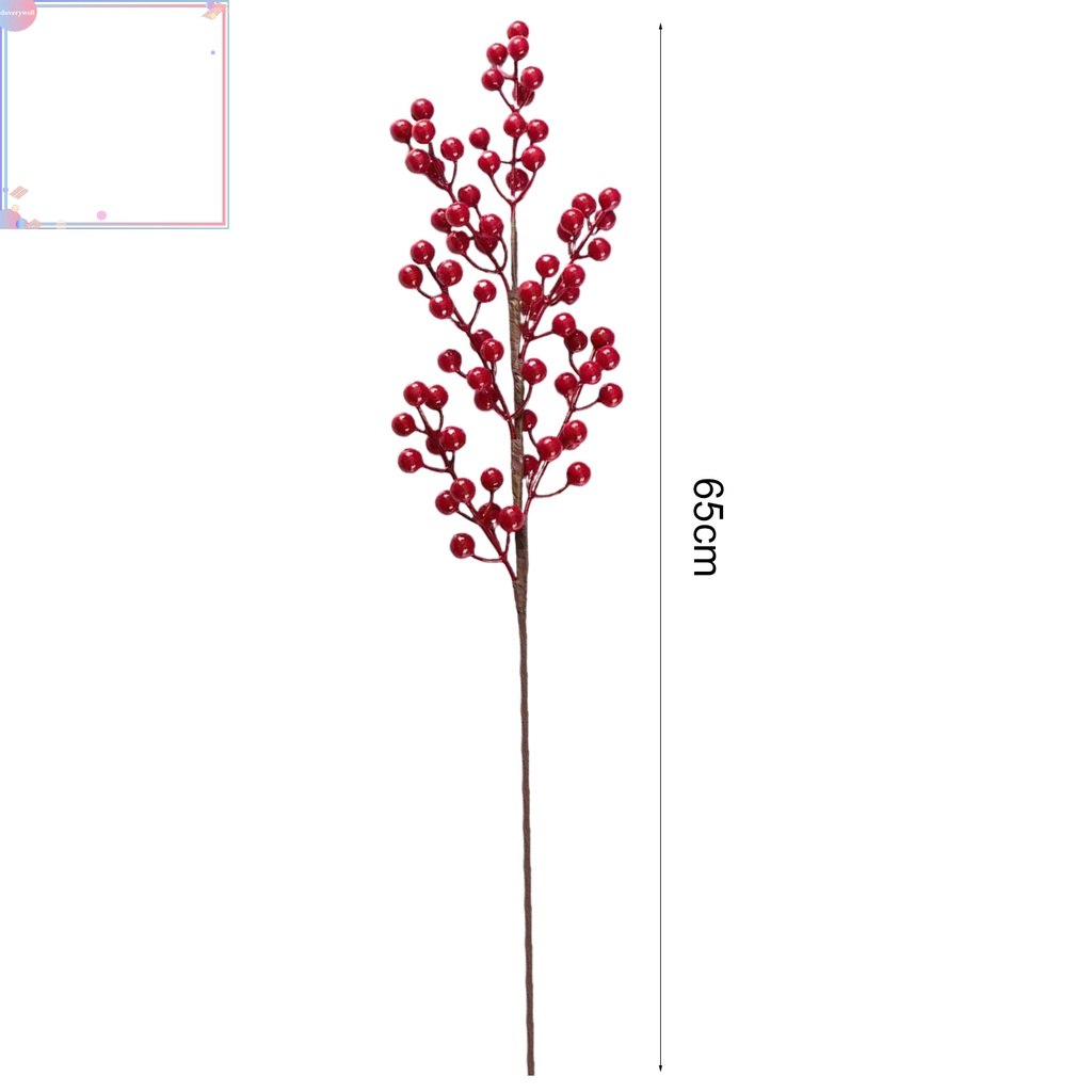 Nhánh quả berry giả màu sắc tươi sáng sống động dùng trang trí nhà cửa