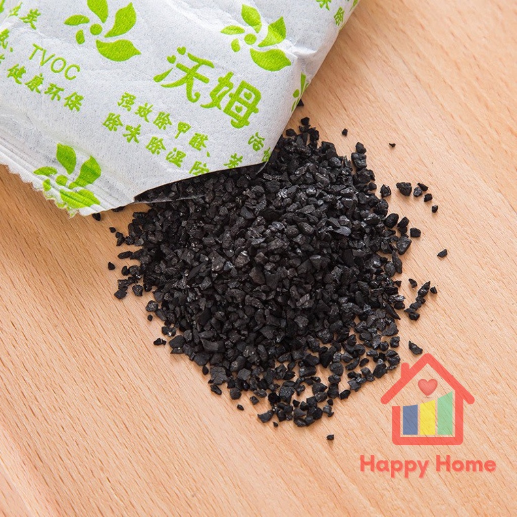 Khử mùi tủ lạnh than hoạt tính thiên nhiên chống hôi khử khuẩn an toàn sức khỏe Happy Home