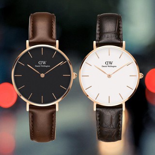 Đồng hồ DW nam nữ dây da D8732 sang trọng lịch lãm - dw