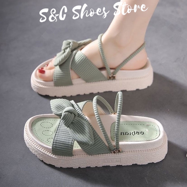 Dép Sandal Cao Gót Đế Cao 4.5CM Chống Trượt Và Mài Mòn Thời Trang Chất Lượng Cao Dành Cho Bạn Nữ