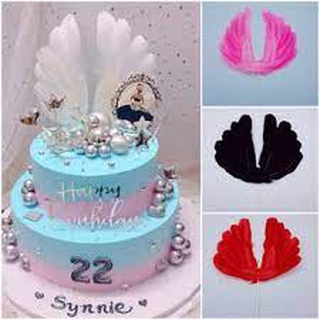 Lông vũ 18-21cm trang trí bánh kem trang trí bánh sinh nhật