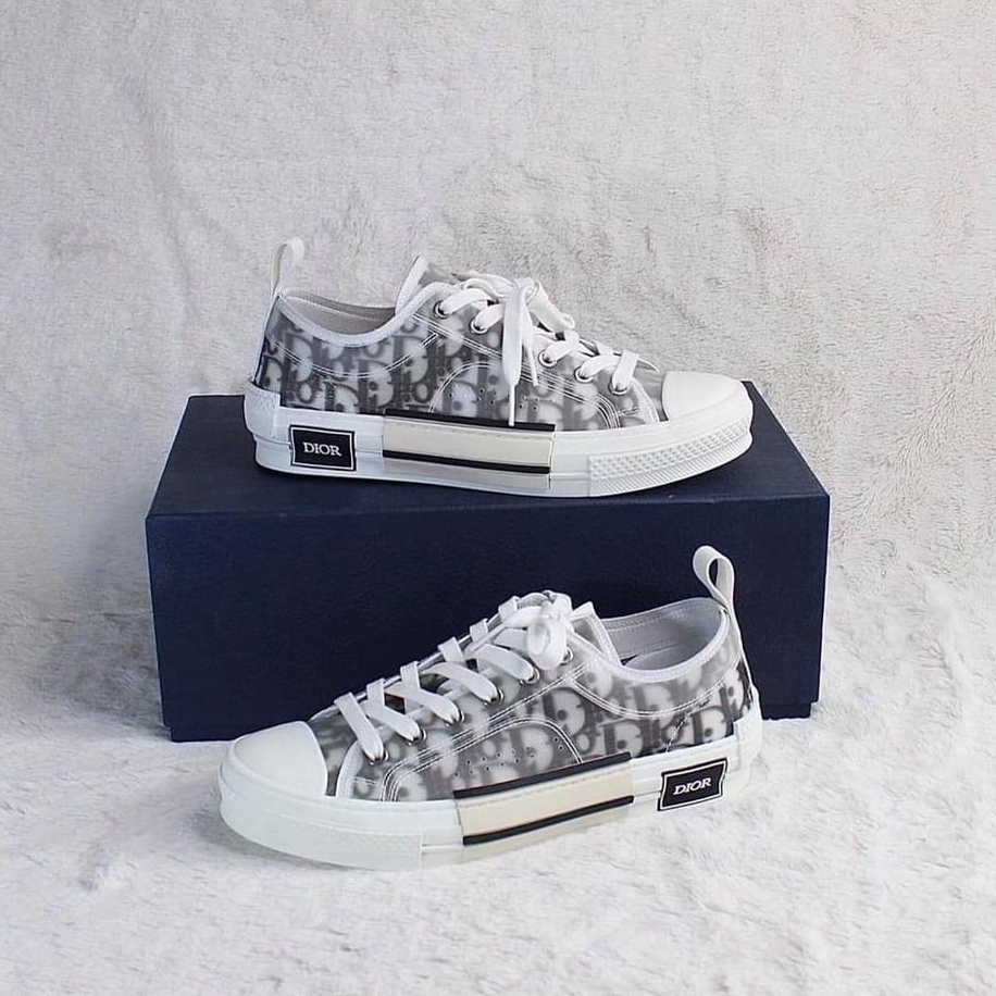 Giày sneaker Dior bản thấp cổ vân Monogram fullbox