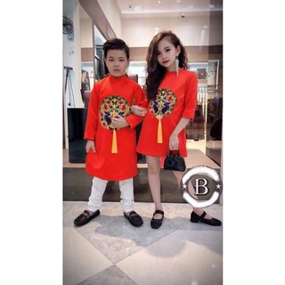 áo dài tết cho bé nam nữ  đep