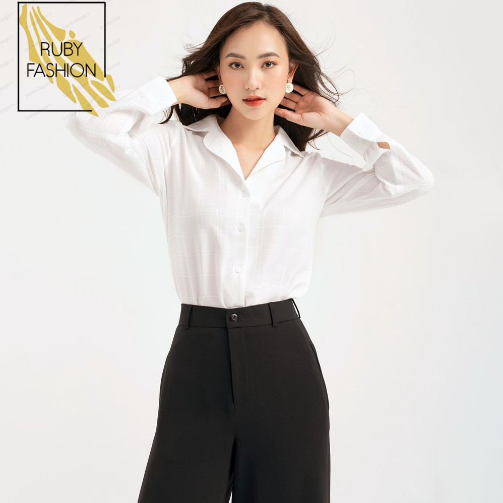 Quần suông ống rộng Ruby Fashion lưng cao vải cao cấp culottes nữ mặc kéo dài chân | BigBuy360 - bigbuy360.vn