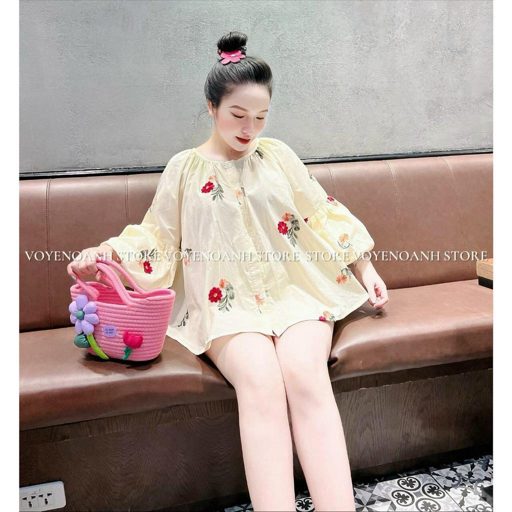 Bộ babydooll tay loe dễ thương,sét bộ đùi hoa chéo dày cao cấp,thời trang dạo phố xinh xĩu