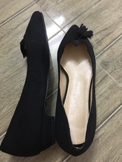 Giày si búp bê da lộn size 36 Made in Korea