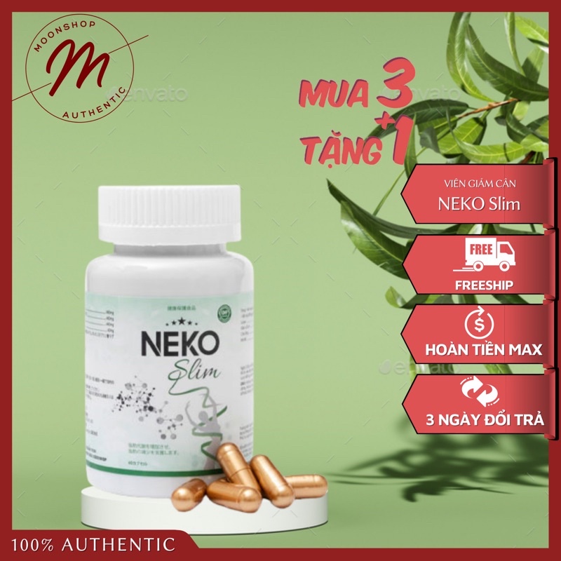 ( MUA 3 TANG 1).Neko Slim Hỗ Trợ Giảm Cân Tăng Cường Chuyển Hóa Chất Béo