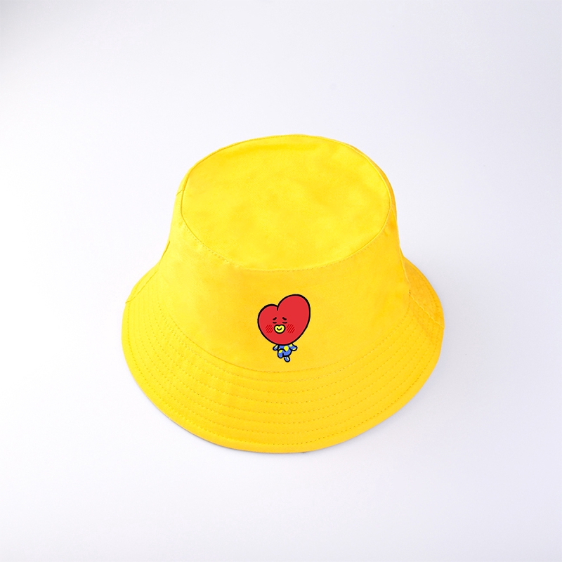 KPOP BTS Printed fisherman hat BT21 Korean version Trendy casual hat