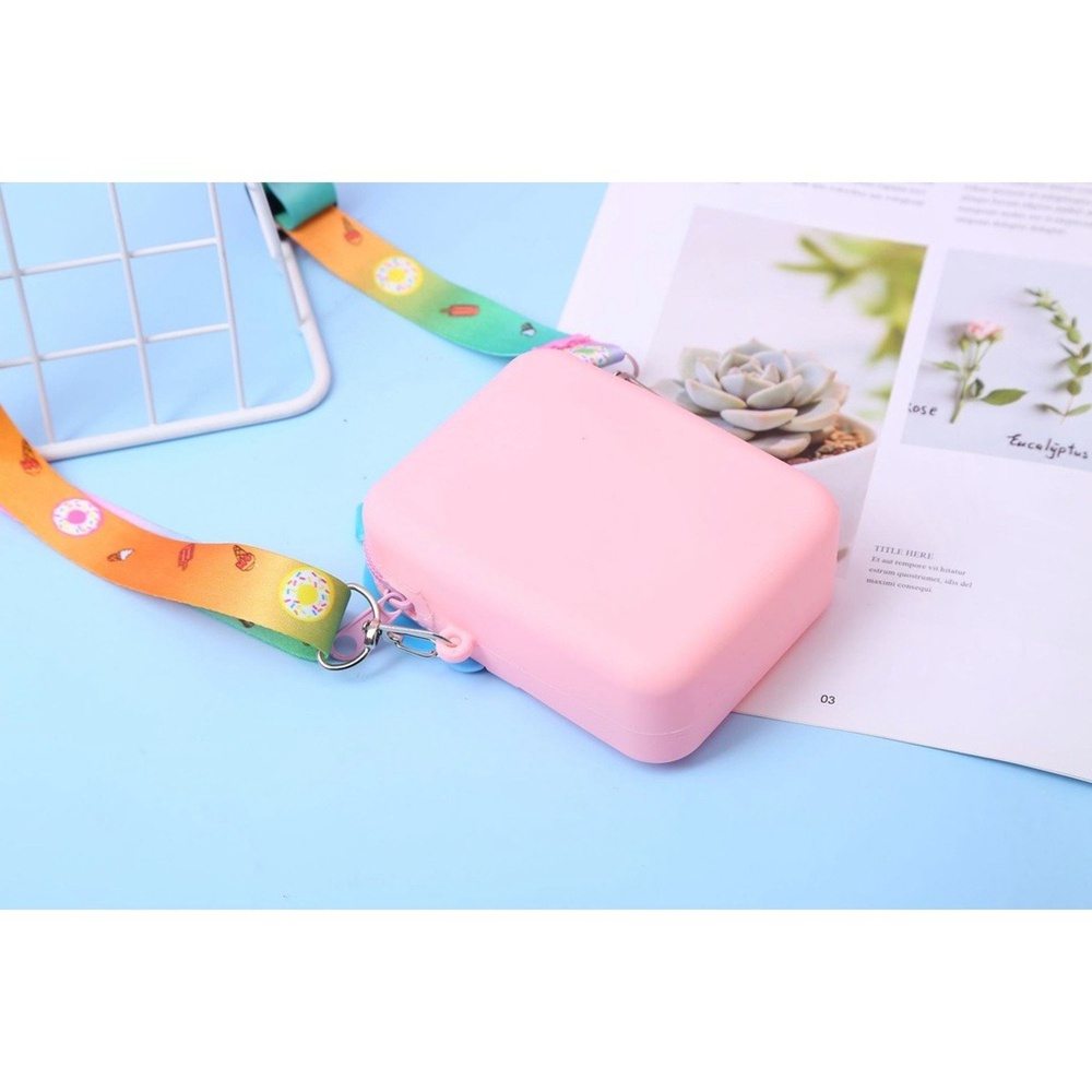Túi Đeo Chéo Hình Cây Kem Bằng Silicon Dễ Thương Dành Cho Người Lớn Và Trẻ Em