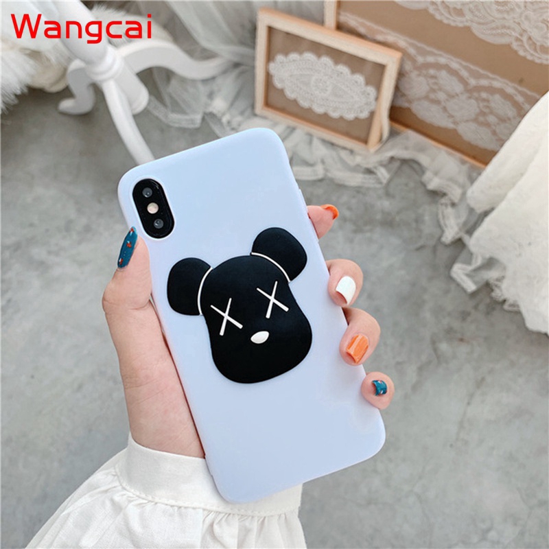 Ốp lưng gấu KAWS nhiều mẫu mã cho điện thoại Huawei Nova 5T P smart Honor 7X 7S Y5 Y6 Prime 2018