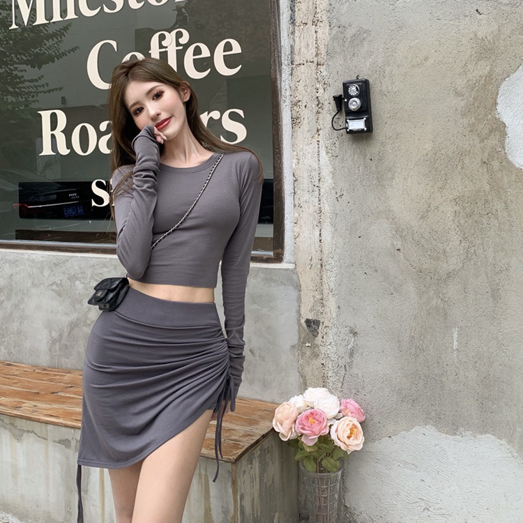 Chân Váy Rút Dây Ngắn Chân Váy Body Chất Liệu Thun Co Dãn Cao cấp Thời Trang Sugal CV NU 013V3