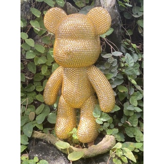 Gấu Bearbrick đã đính đá thủ công size 23cm