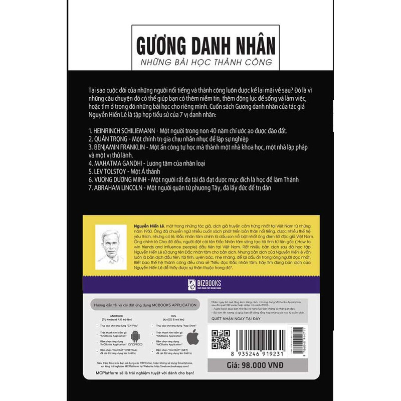 Sách - Gương Kiên Nhẫn - Những Bài Học Thành Công [Nguyễn Hiến Lê - Bộ Sách Sống Sao Cho Đúng] - Mcbooks