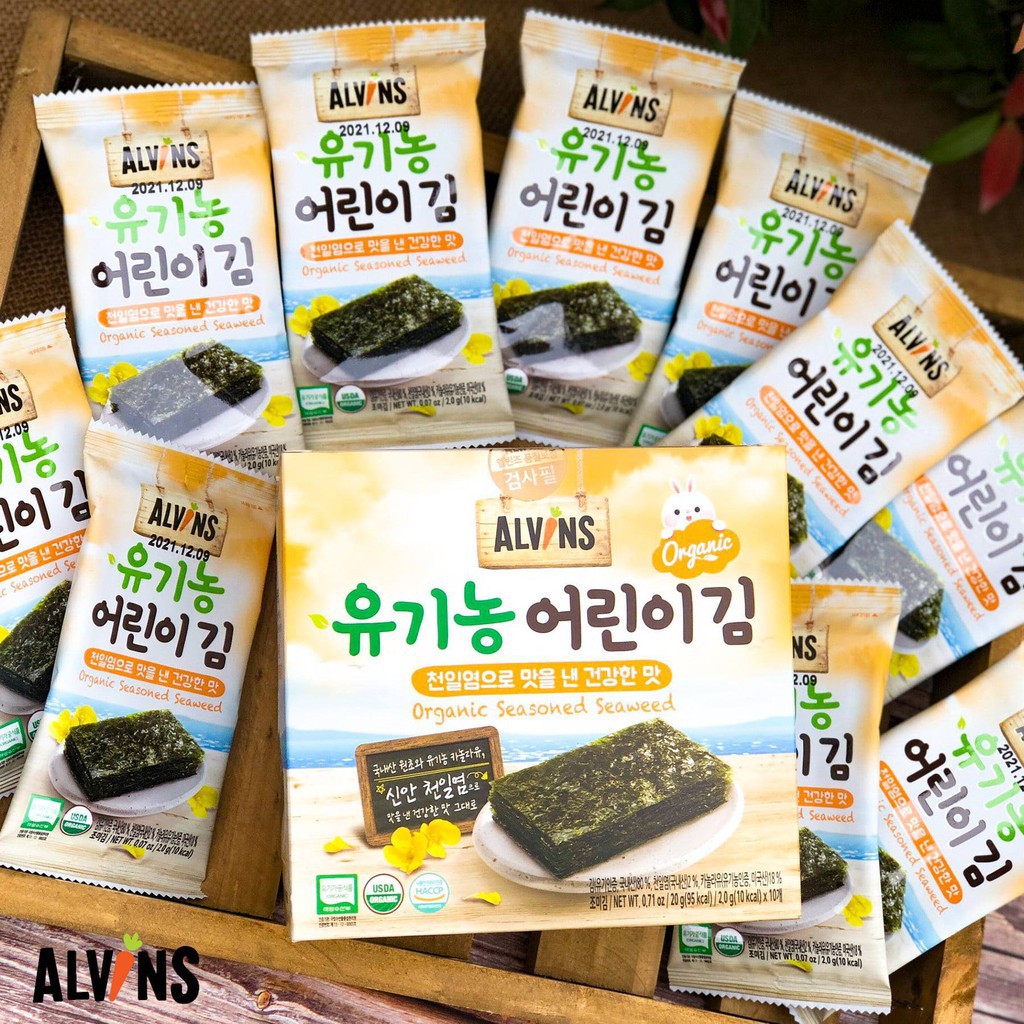 Rong Biển Tách Muối Ăn Liền ORGANIC ALVIN