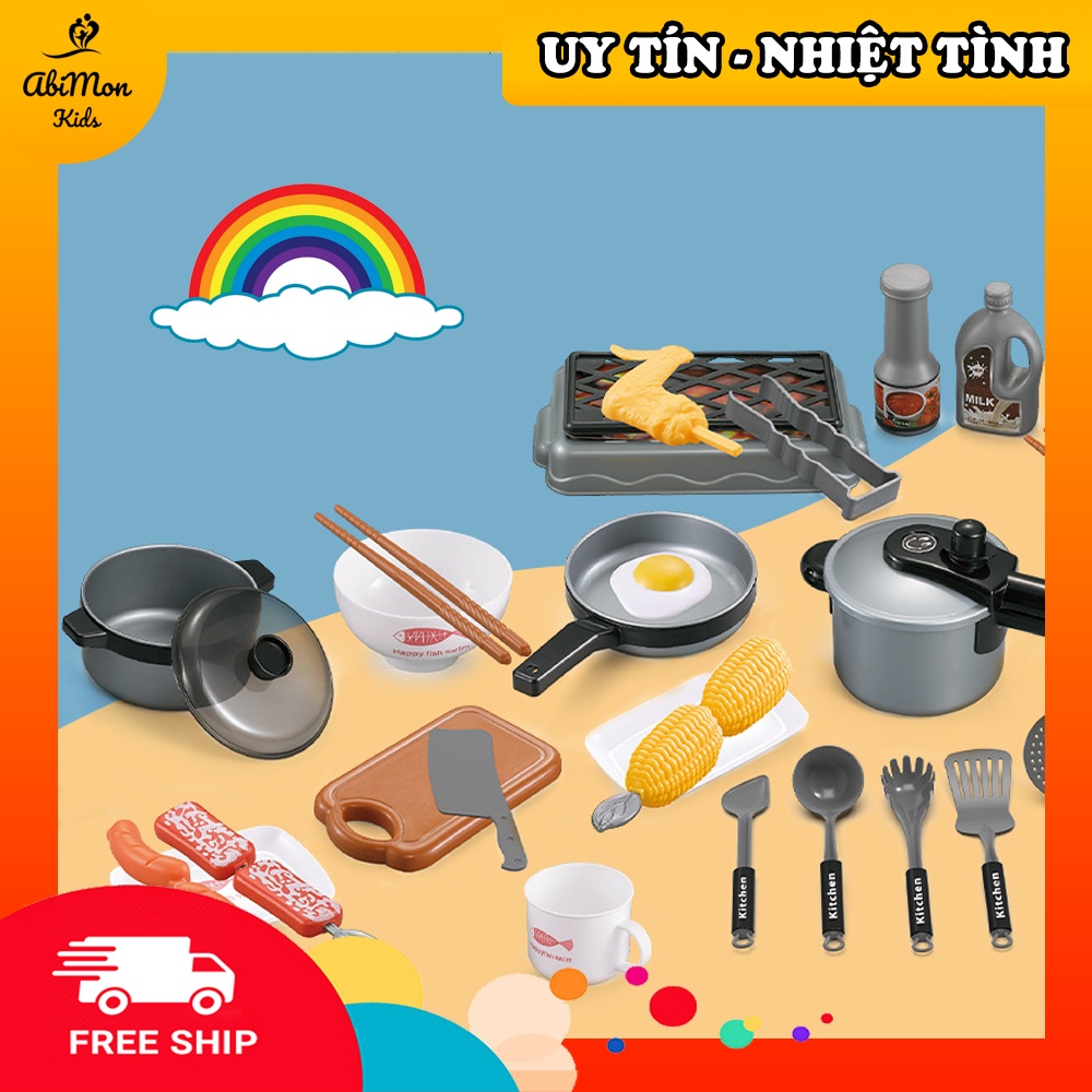 🌻 Bộ Đồ Chơi Nấu Ăn Nhà Bếp Cho Bé  ☘️ Montessori cao cấp ✨ Đồ chơi Giáo Dục - An toàn - Thông minh