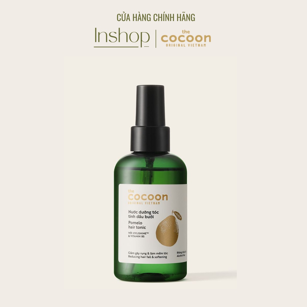 Nước dưỡng tóc tinh dầu bưởi Cocoon 140ml giúp tóc chắc khỏe hết gãy rụng