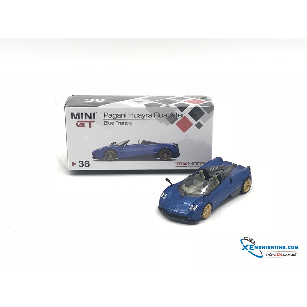 Xe Mô Hình Pagani Huayra Roadster 1:64 MiniGT-TSM Model ( Xanh )