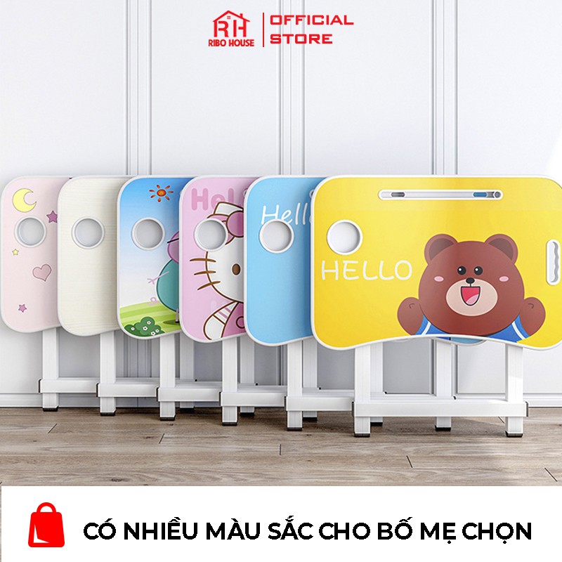 Bàn học cho bé RIBO HOUSE chống gù, chống cận, bàn học tiện lợi - gấp gọn khi không sử dụng RIBO 154