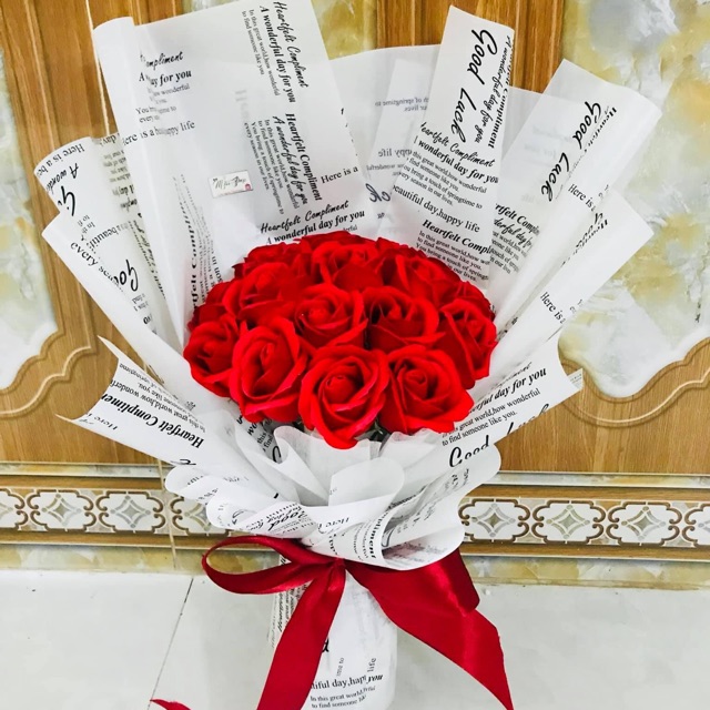 Bó Hoa Hồng Sáp Thơm 20 bông ( ảnh thật )