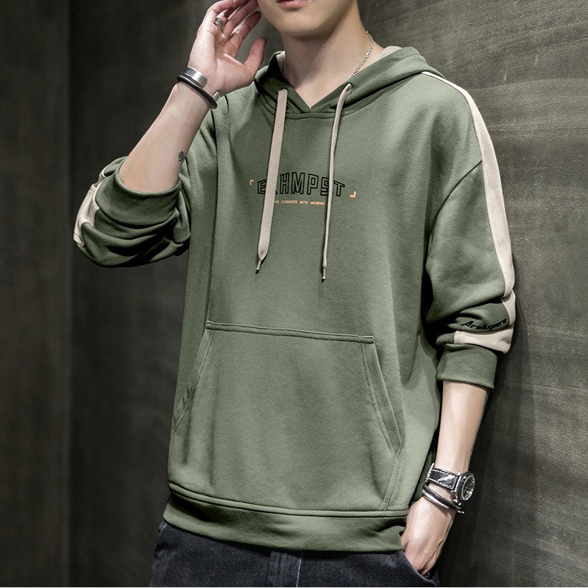 Áo Hoodie Nam Thời Trang In Họa Tiết Chữ EKHMPST Tinh Tế Phối Hợp Hai Màu Zenkonam MEN TOP 151C GR