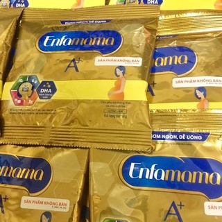 Combo 60 gói sữa bầu Enfamama hương Vani gói 50g date 07/2025 (tặng 6 gói)