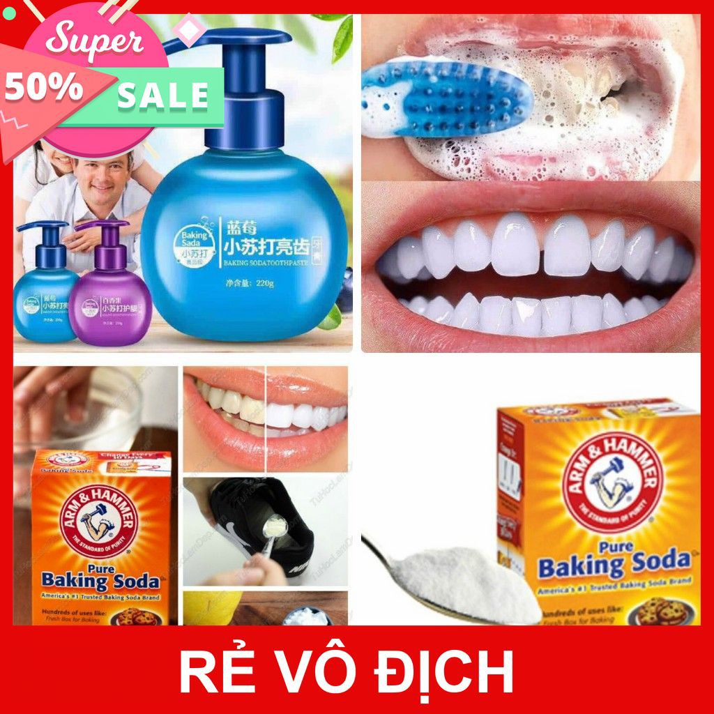 [XÃ KHOI] BỘT ĐA NĂNG PURE - KEM BAKING SODA LÀM TRẮNG RĂNG [HCM]