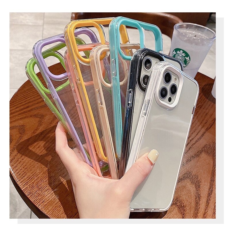 Ốp Điện Thoại Nhựa Cứng Trong Suốt Có Viền Dày Chống Sốc Cho Xiaomi Mi 10 Pro 10S 11 Pro 11 Ultra Mi 11 Lite Mix4Rubber