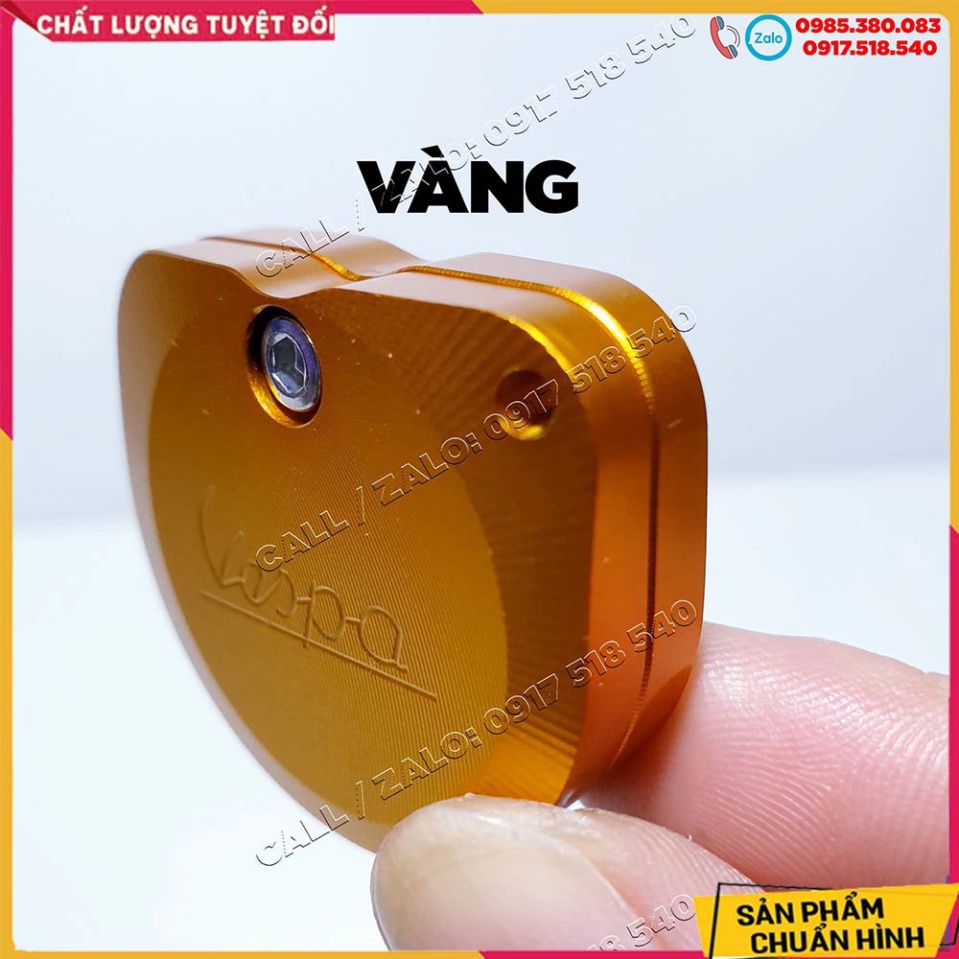 ỐP NHÔM CNC CHÌA KHÓA VESPA , LIBETY - tặng kèm lục giác Ảnh thật Sp