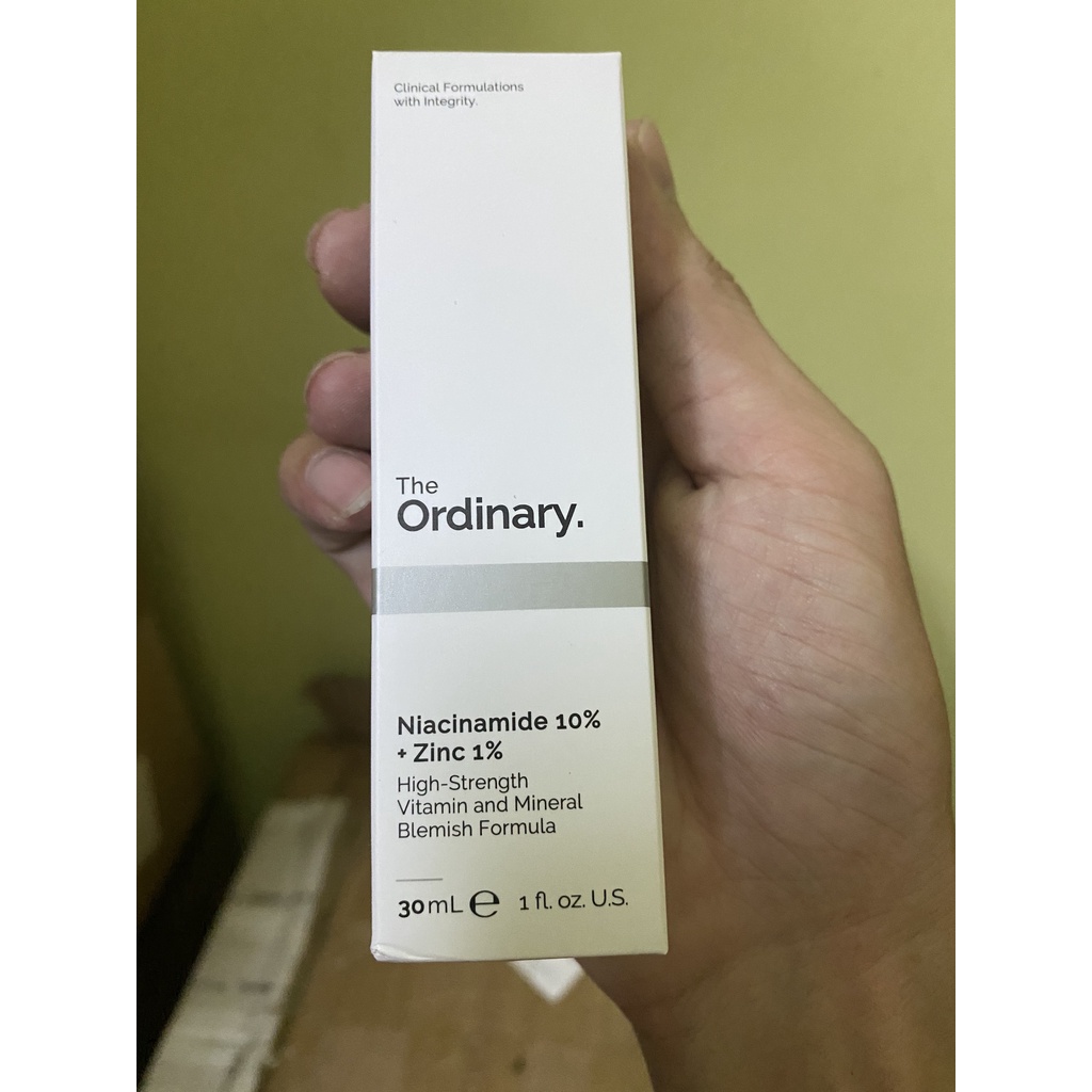 Serum The Ordinary Niacinamide 10% + Zinc 1% trắng da Se Khít Lỗ Chân Lông Giảm Mụn Và Thâm kiềm dầu