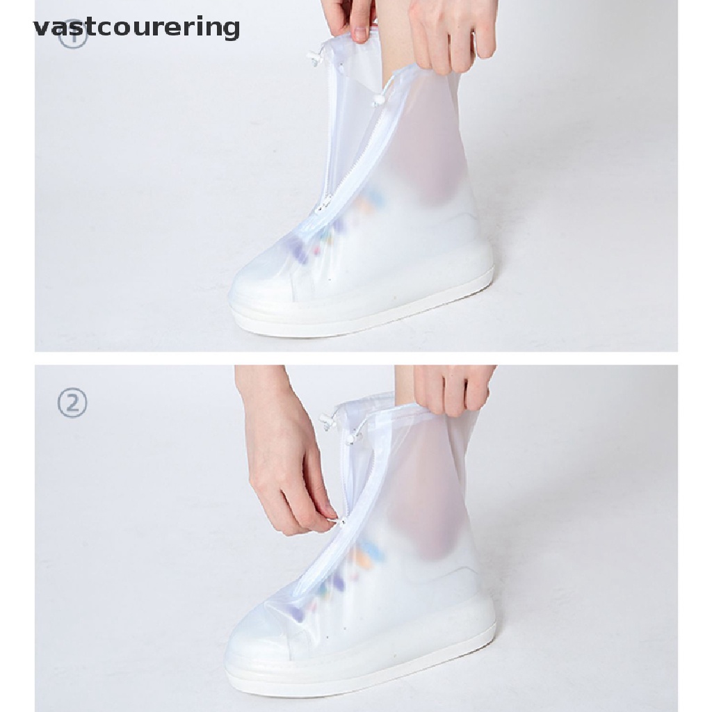 Vỏ Bọc Giày Đi Mưa Dày Dặn Chống Trượt Chống Thấm Nước Chống Mài Mòn Có Thể Tái Sử Dụng Tiện Lợi