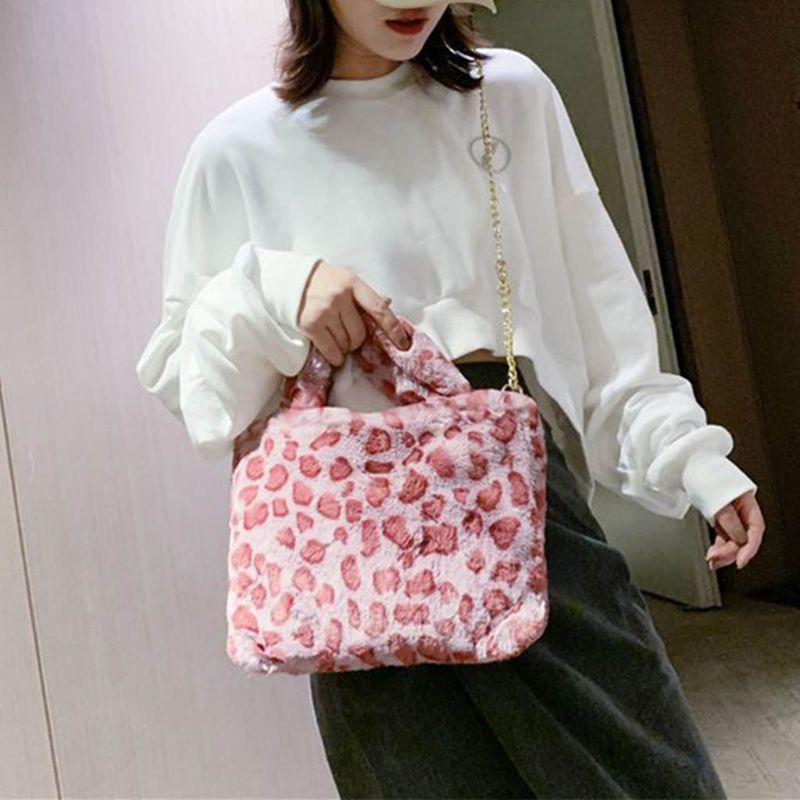 túi đeo vai dành cho nữ Nữ Đeo Chéo Họa Tiết Da Báo