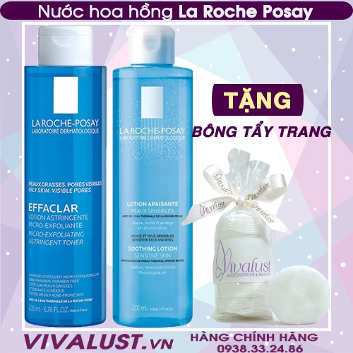 [Chính hãng có tem] Nước Hoa Hồng La Roche-Posay Da Dầu Mụn và Da Nhạy Cảm (200ml)