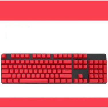 SET KEYCAP NHỰA PBT XUYÊN LED 104 PHÍM MÀU ĐỎ