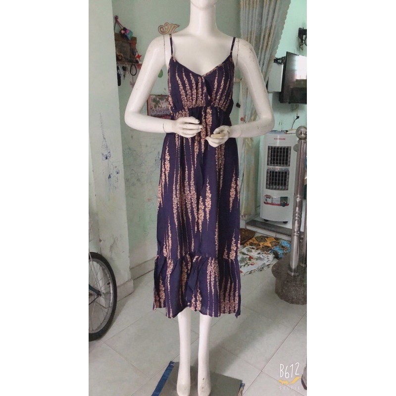 Đầm maxi - đầm lanh 2 dây - đuôi cá (48-65ky) | BigBuy360 - bigbuy360.vn