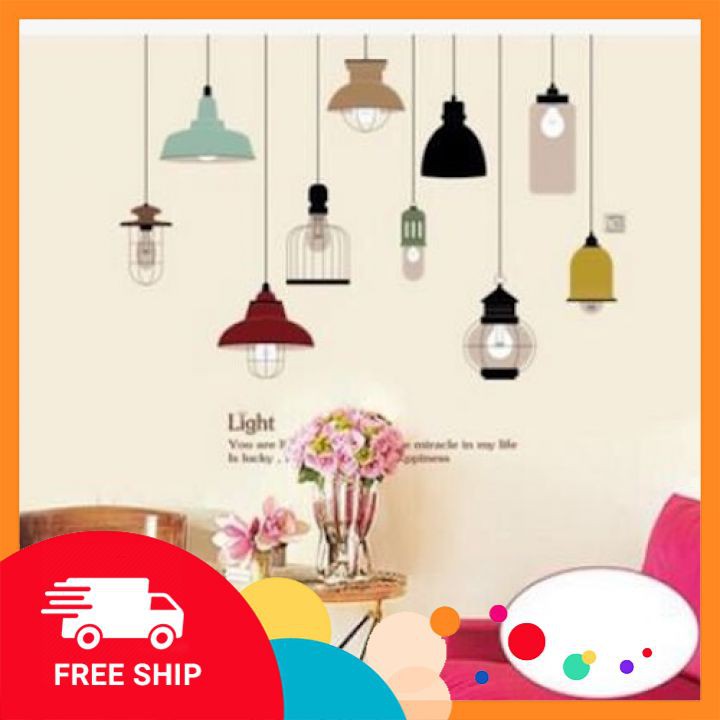 Decal dán tường ⚡️𝐅𝐑𝐄𝐄 𝐒𝐇𝐈𝐏⚡️ Decal trang trí dây đèn - PVC chống thấm nước, keo siêu dính - decor chụp ảnh | BigBuy360 - bigbuy360.vn