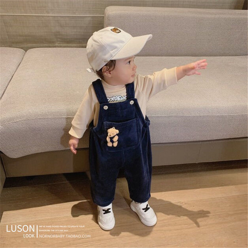 Quần yếm thời trang xuân thu cho bé