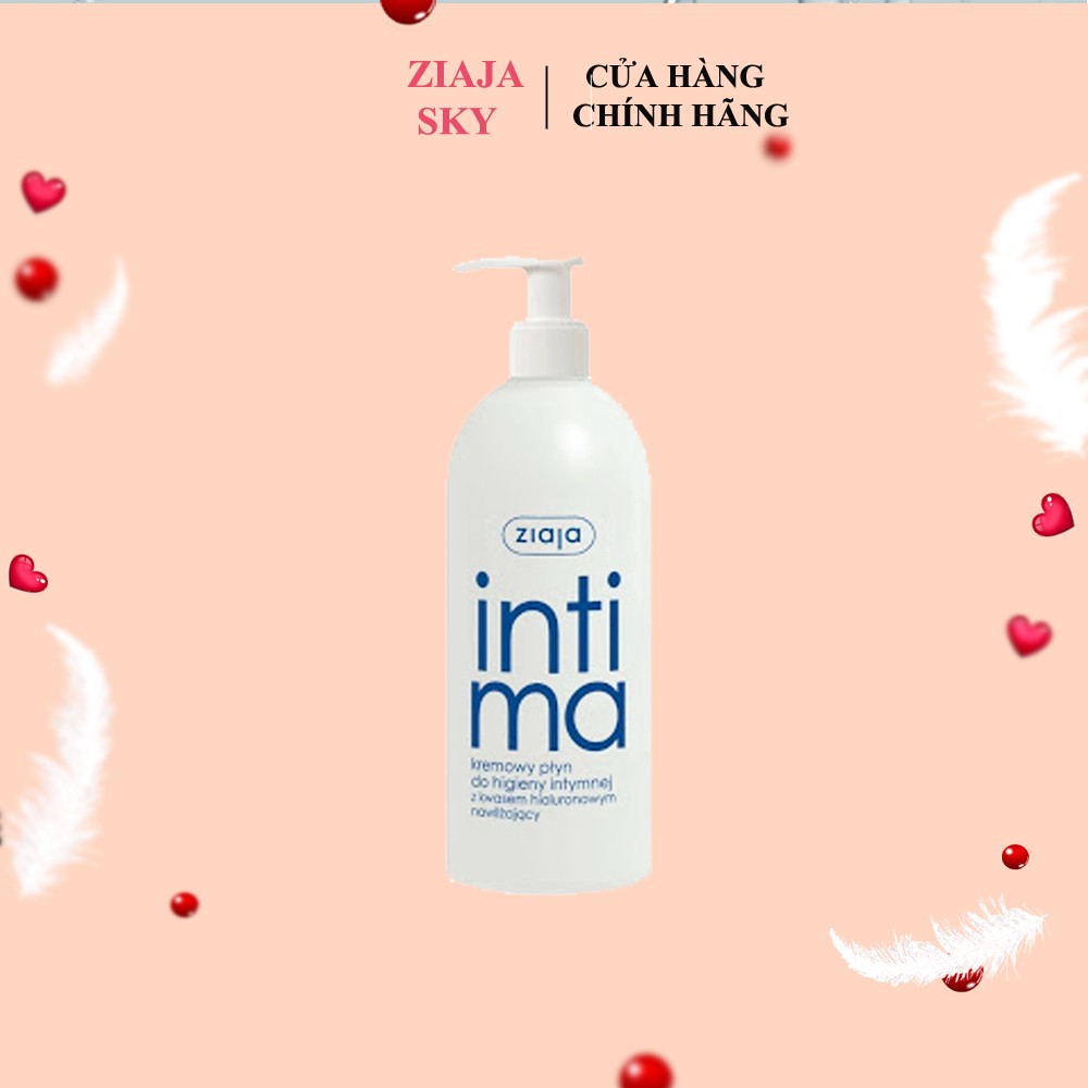Dung Dịch Vệ Sinh Phụ Nữ Intima Xanh Đậm Bổ Sung Axit Hyaluronic Khô hạn - 500ml