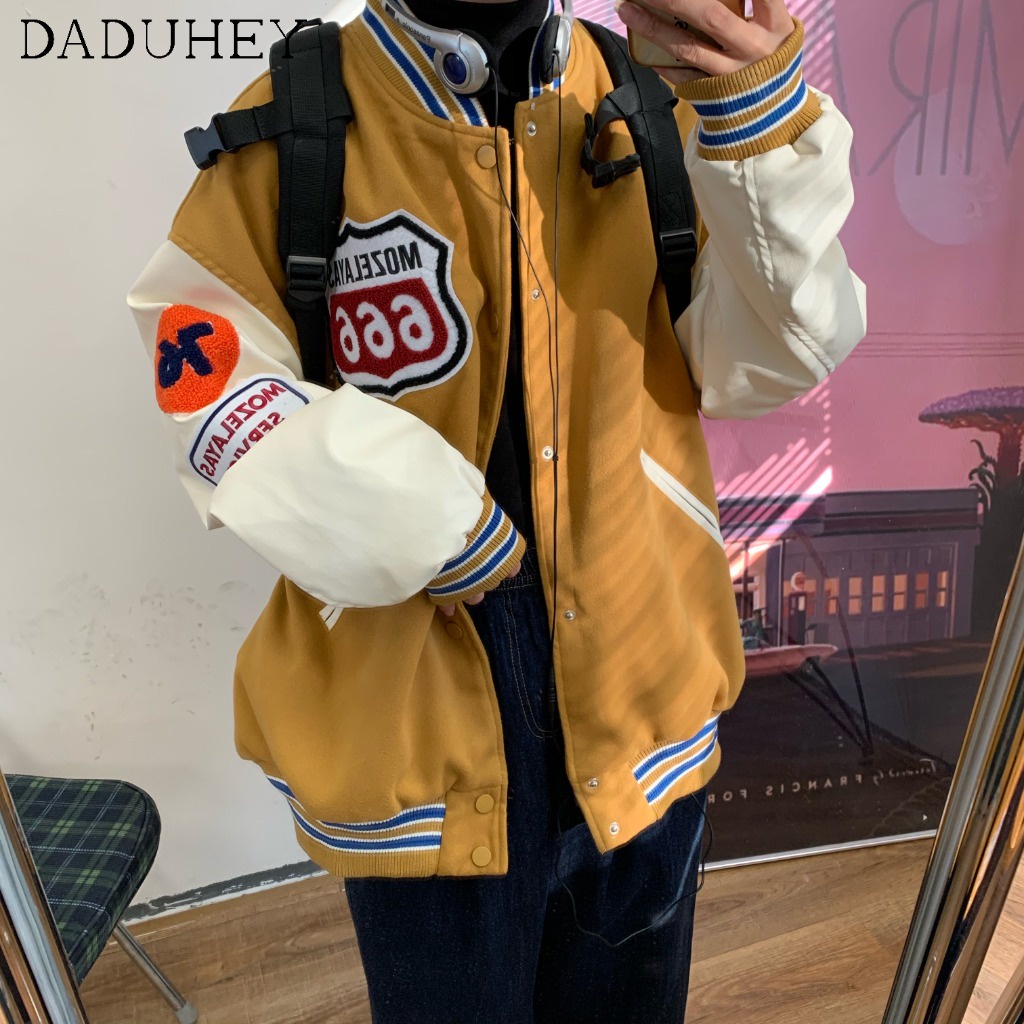 Áo Khoác Bóng Chày Dáng Rộng Thời Trang Cá Tính Cho Nữ