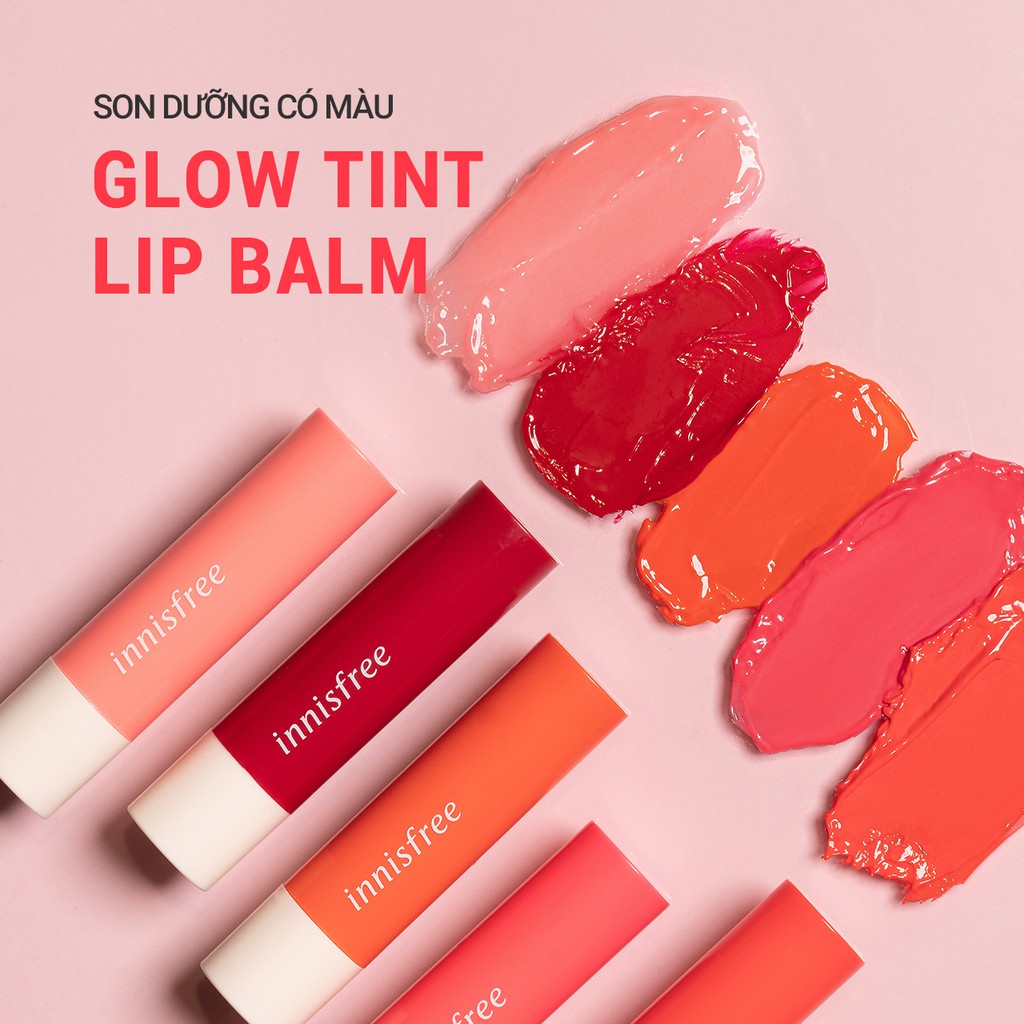 Son dưỡng có màu innisfree Glow Tint Lip Balm 3.5g